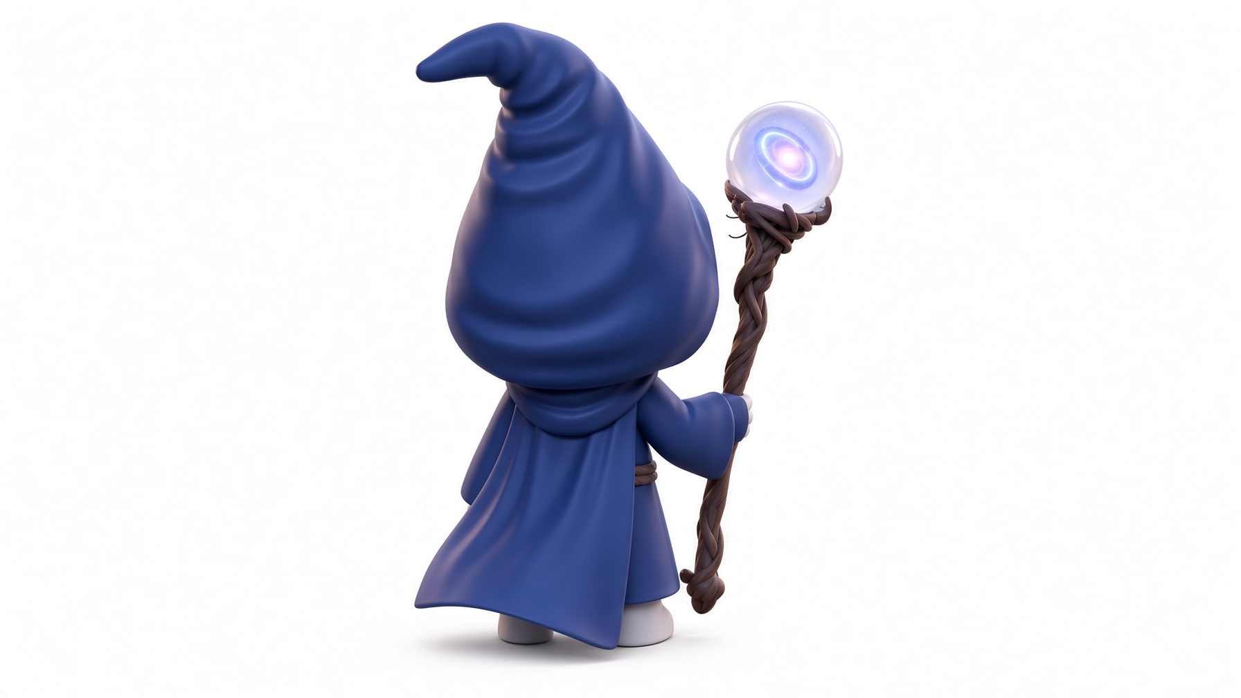 A wizard looks out over the coast.