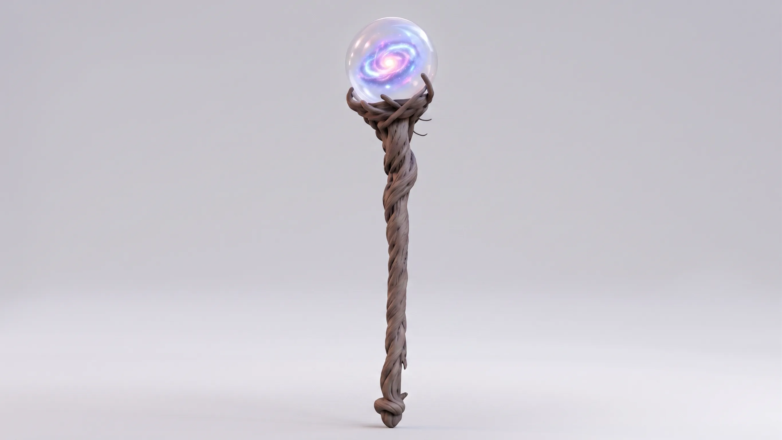 A wizard with a staff